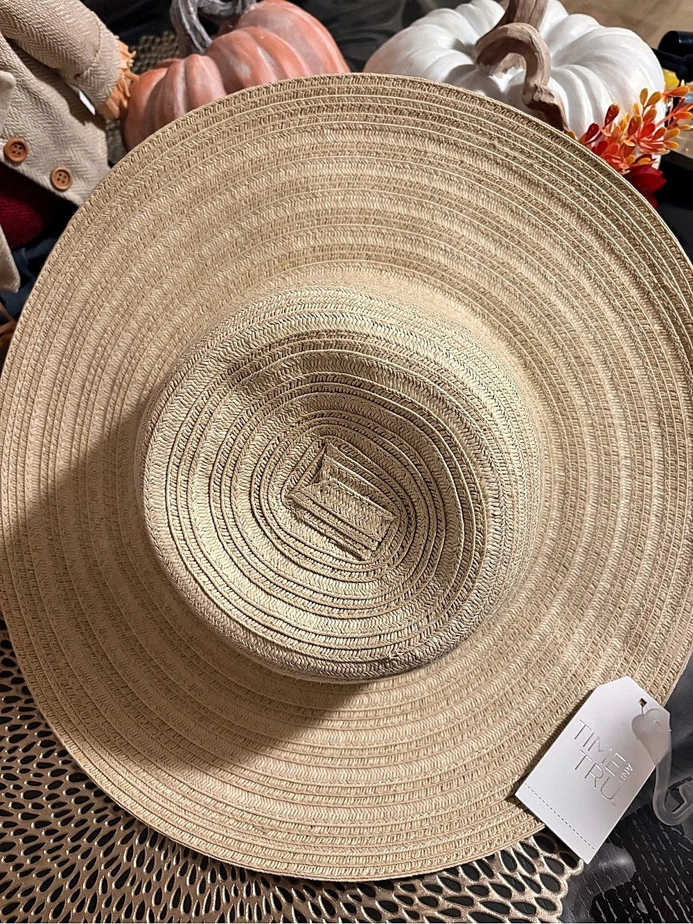 Time Tru woven Wide Brim Sun Hat NWT